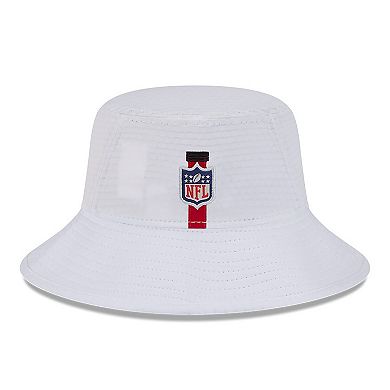 Men's New Era White San Francisco 49ers 2024 NFL Training Camp Stretch Bucket Hat