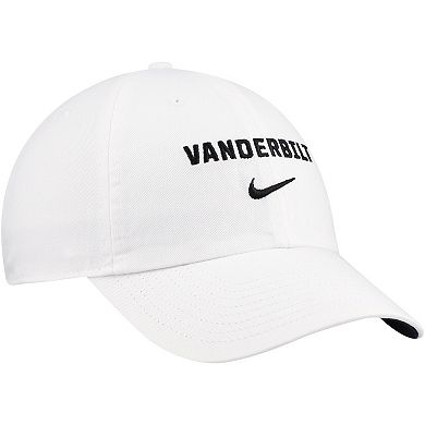 Men's Nike White Vanderbilt Commodores 2024 Sideline Club Adjustable Hat