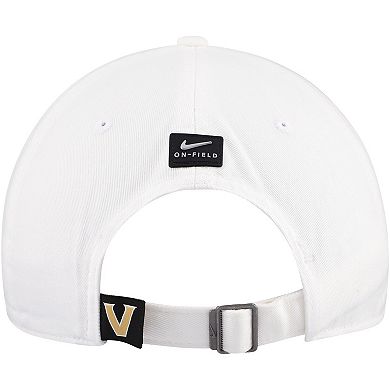 Men's Nike White Vanderbilt Commodores 2024 Sideline Club Adjustable Hat