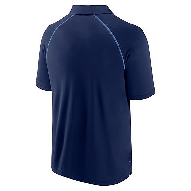 Men's Fanatics Navy Tampa Bay Rays Strong Alone Raglan Polo