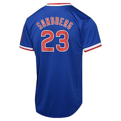 Youth Nike Ryne Sandberg Blue Chicago Cubs Cooperstown Collection Limited Player Jersey