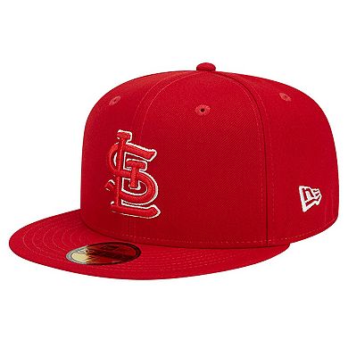 Men's New Era Red St. Louis Cardinals Logo 59FIFTY Fitted Hat