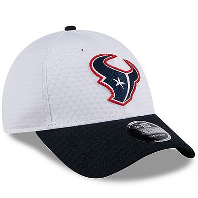 Men's New Era White/Navy Houston Texans 2024 NFL Training Camp 9FORTY Adjustable Hat