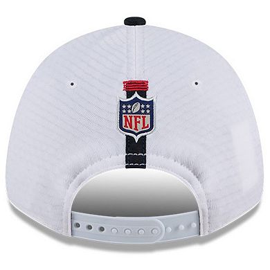 Men's New Era White/Navy Houston Texans 2024 NFL Training Camp 9FORTY Adjustable Hat