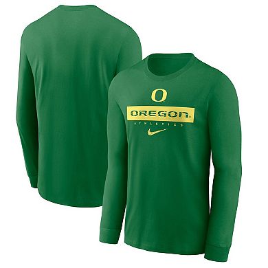 Men's Nike Green Oregon Ducks 2024 Sideline Legend Performance Long Sleeve T-Shirt