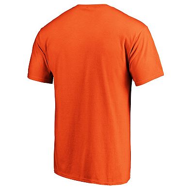 Men's Fanatics Orange Edmonton Oilers Core Primary Logo T-Shirt