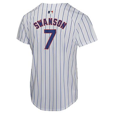 Youth Nike Dansby Swanson White Chicago Cubs Home Game Player Jersey