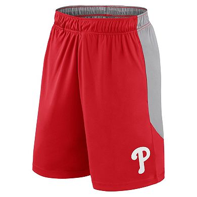 Men's Fanatics Red/Gray Philadelphia Phillies Go Hard Shorts