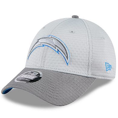 Men's New Era Gray Los Angeles Chargers 2024 NFL Training Camp 9FORTY Adjustable Hat