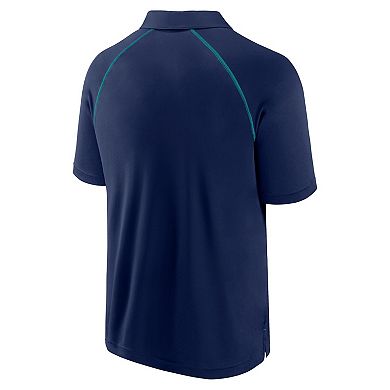 Men's Fanatics Navy Seattle Mariners Strong Alone Raglan Polo