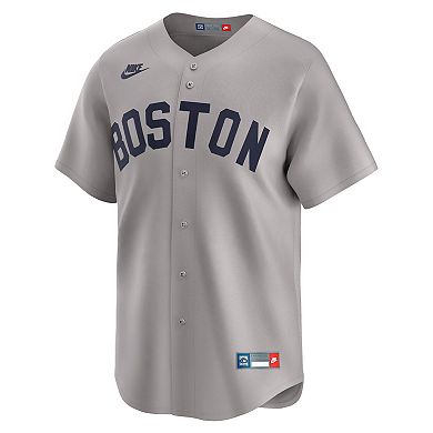 Men's Nike Carl Yastrzemski Gray Boston Red Sox Throwback Cooperstown Collection Limited Jersey