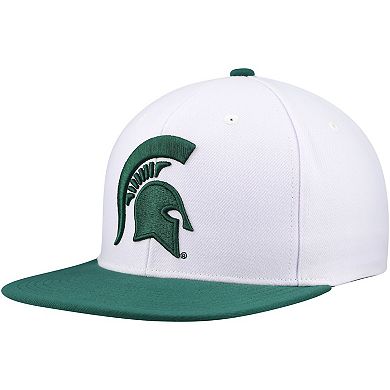 Men's Mitchell & Ness White/Green Michigan State Spartans 2-Tone 2.0 Snapback Hat