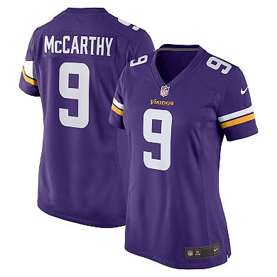 Women's Nike J.J. McCarthy Purple Minnesota Vikings 2024 NFL Draft First Round Pick Player Game Jersey