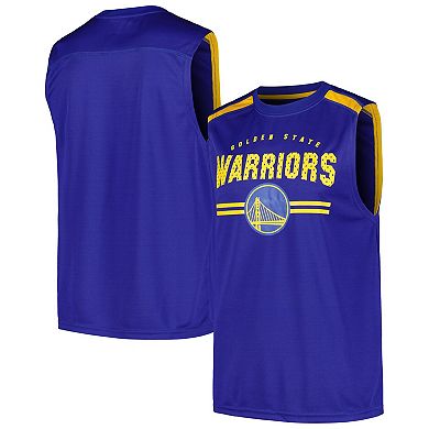 Men's Fanatics Royal Golden State Warriors Birdseye Muscle Tank Top