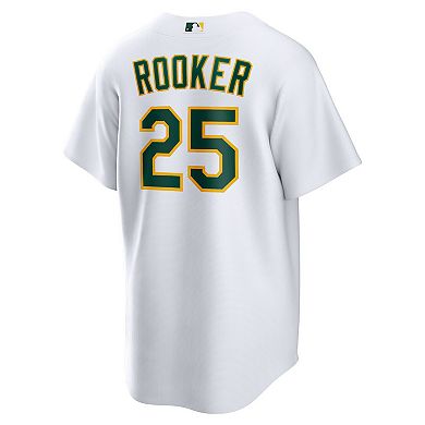 Men's Nike Brent Rooker White Oakland Athletics Home Replica Jersey