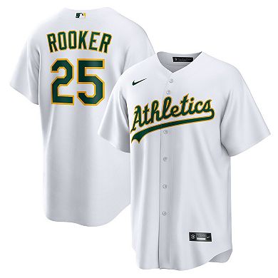 Men's Nike Brent Rooker White Oakland Athletics Home Replica Jersey