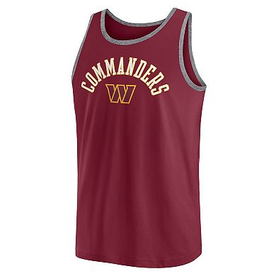 Men's Fanatics Burgundy Washington Commanders Bet Tank Top