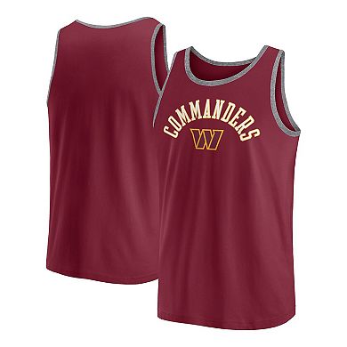 Men's Fanatics Burgundy Washington Commanders Bet Tank Top