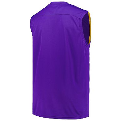 Men's Fanatics Purple Los Angeles Lakers Big & Tall Birdseye Muscle Tank Top