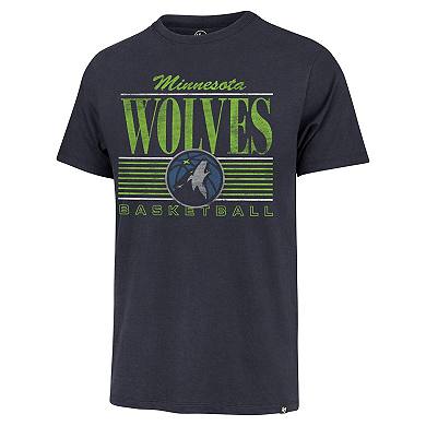 Men's '47 Navy Minnesota Timberwolves Remix Franklin T-Shirt