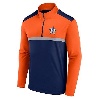 Men's Fanatics Navy Houston Astros Unstoppable Quarter-Zip Top