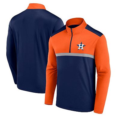 Men's Fanatics Navy Houston Astros Unstoppable Quarter-Zip Top