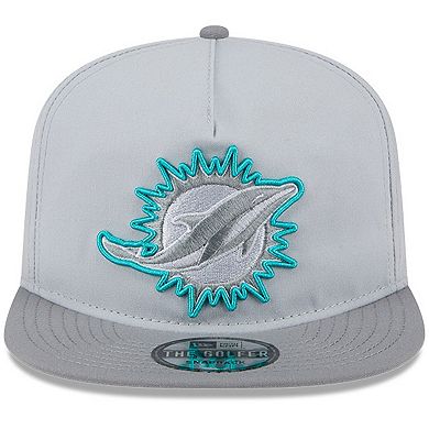 Men's New Era Gray Miami Dolphins 2024 NFL Training Camp Golfer Snapback Hat