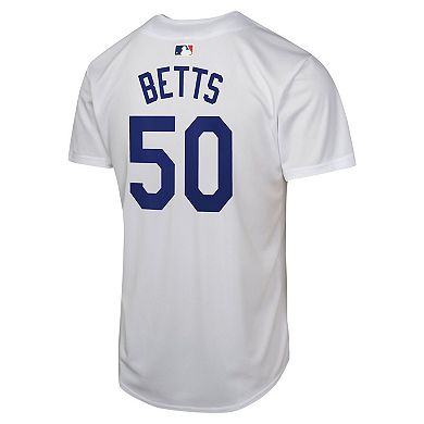 Youth Nike Mookie Betts White Los Angeles Dodgers Home Game Player Jersey