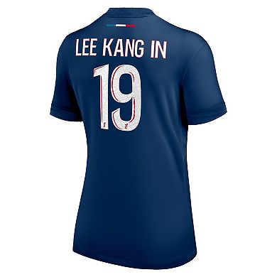 Women's Nike Lee Kang In Navy Paris Saint-Germain 2024/25 Replica Player Jersey