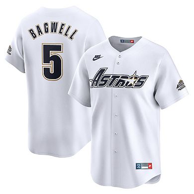 Men's Nike Jeff Bagwell White Houston Astros Throwback Cooperstown Collection Limited Jersey