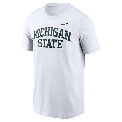 Men's Nike White Michigan State Spartans Blitz 2-Hit T-Shirt