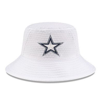 Men's New Era White Dallas Cowboys 2024 NFL Training Camp Stretch Bucket Hat