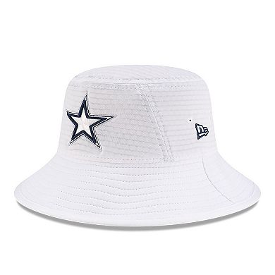 Men's New Era White Dallas Cowboys 2024 NFL Training Camp Stretch Bucket Hat