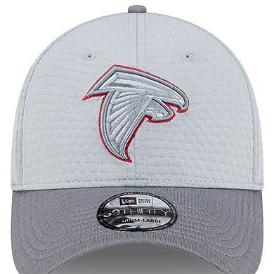 Men's New Era Gray Atlanta Falcons 2024 NFL Training Camp 39THIRTY Flex Hat