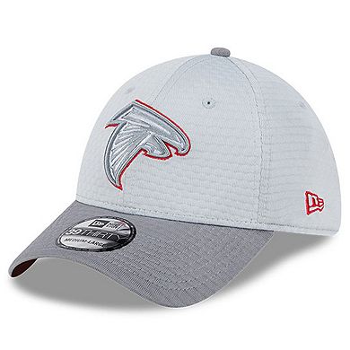 Men's New Era Gray Atlanta Falcons 2024 NFL Training Camp 39THIRTY Flex Hat