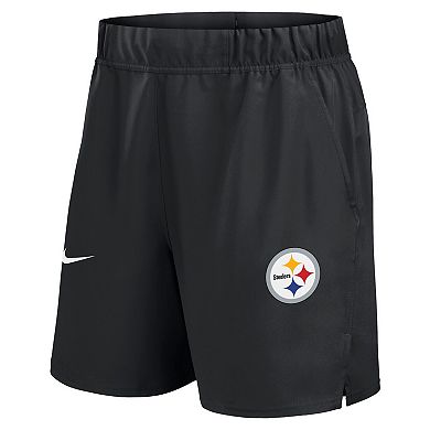 Men's Nike Black Pittsburgh Steelers Blitz Victory Performance Shorts