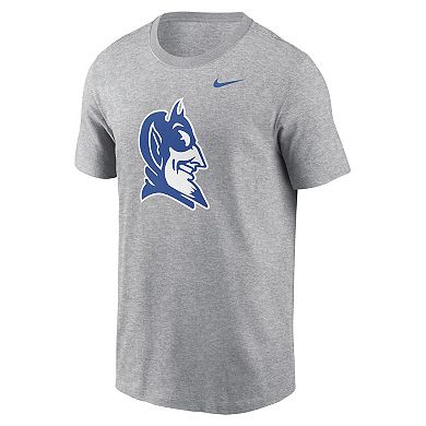 Men's Nike Heather Gray Duke Blue Devils Primetime Evergreen Alternate Logo T-Shirt