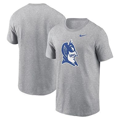 Men's Nike Heather Gray Duke Blue Devils Primetime Evergreen Alternate Logo T-Shirt