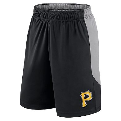 Men's Fanatics Black/Gray Pittsburgh Pirates Go Hard Shorts