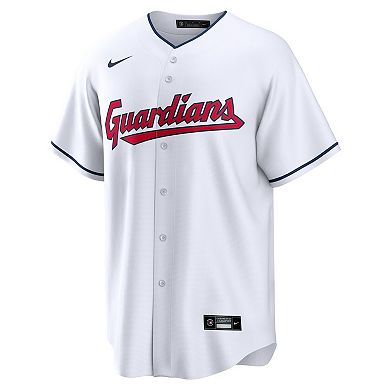 Men's Nike Steven Kwan White Cleveland Guardians Home Replica Jersey