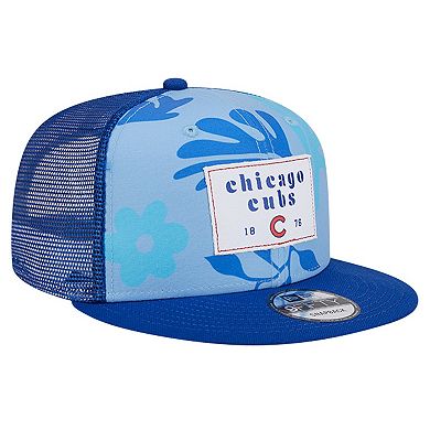 Men's New Era Royal Chicago Cubs Bikini Bottom Trucker 9FIFTY Snapback Hat