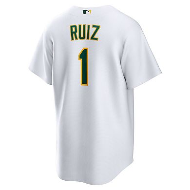 Men's Nike Esteury Ruiz White Oakland Athletics Home Replica Jersey