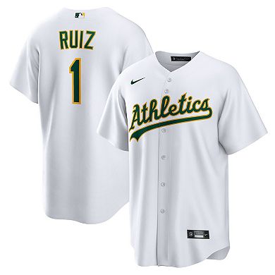 Men's Nike Esteury Ruiz White Oakland Athletics Home Replica Jersey