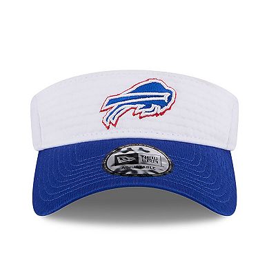 Men's New Era White/Royal Buffalo Bills 2024 NFL Training Camp Adjustable Visor