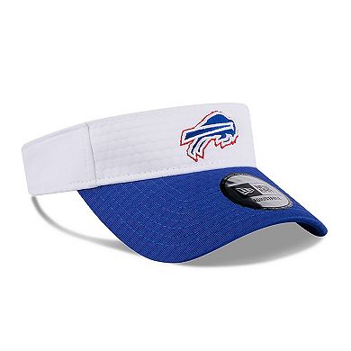 Men's New Era White/Royal Buffalo Bills 2024 NFL Training Camp Adjustable Visor