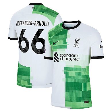 Men's Nike Trent Alexander-Arnold White Liverpool 2023/24 Away Authentic Player Jersey