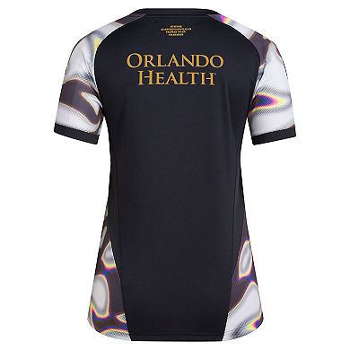 Women's adidas Black Orlando City SC 2024 Pride Pre-Match Top