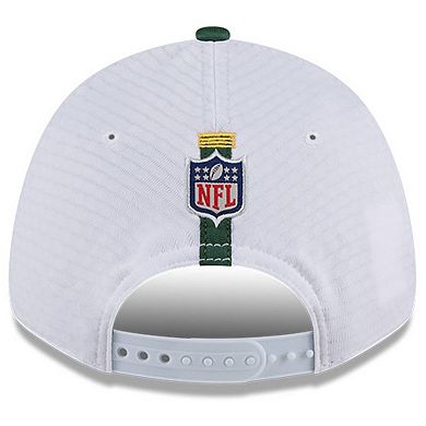 Men's New Era White/Green Green Bay Packers 2024 NFL Training Camp 9FORTY Adjustable Hat