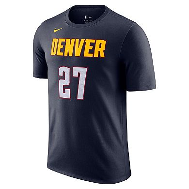 Men's Nike Jamal Murray Navy Denver Nuggets Icon Edition Name & Number T-Shirt