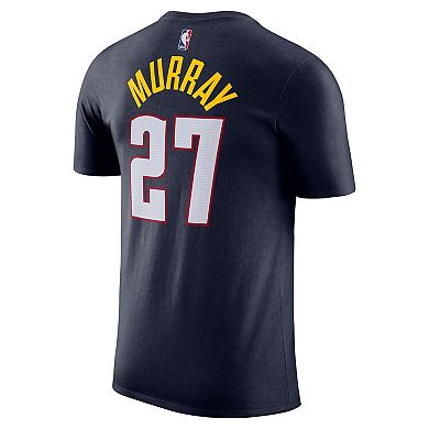 Men's Nike Jamal Murray Navy Denver Nuggets Icon Edition Name & Number T-Shirt